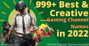 Read more about the article 999 Best & Creative Gaming Channel Names | New Gaming Channel Ideas in 2022