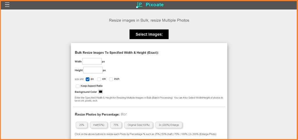 pixoate photo resizer