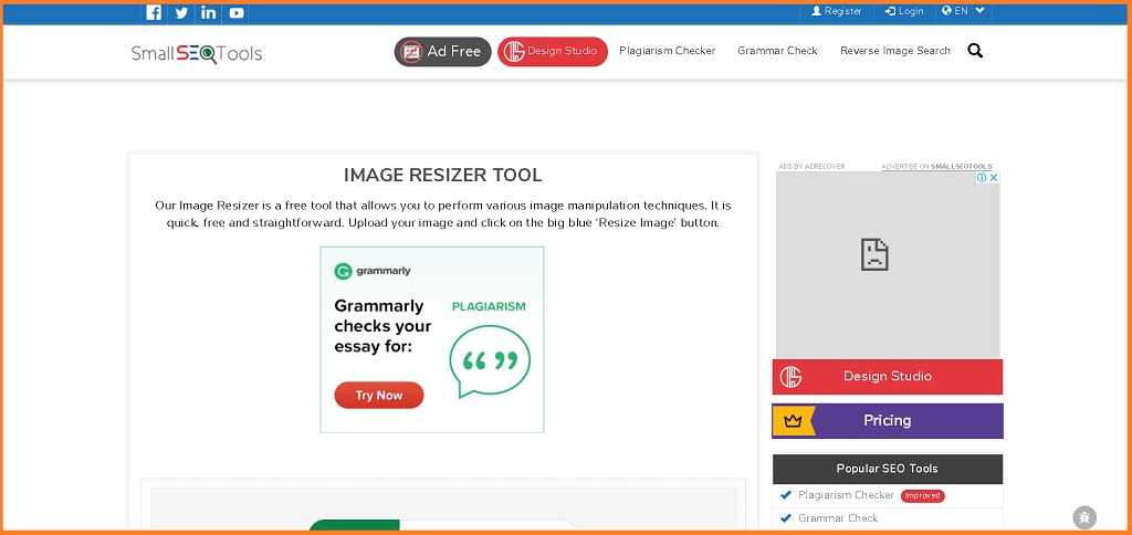 small seo tools image resizer