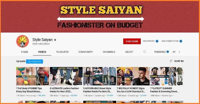 style saiyan best male fashion youtuber